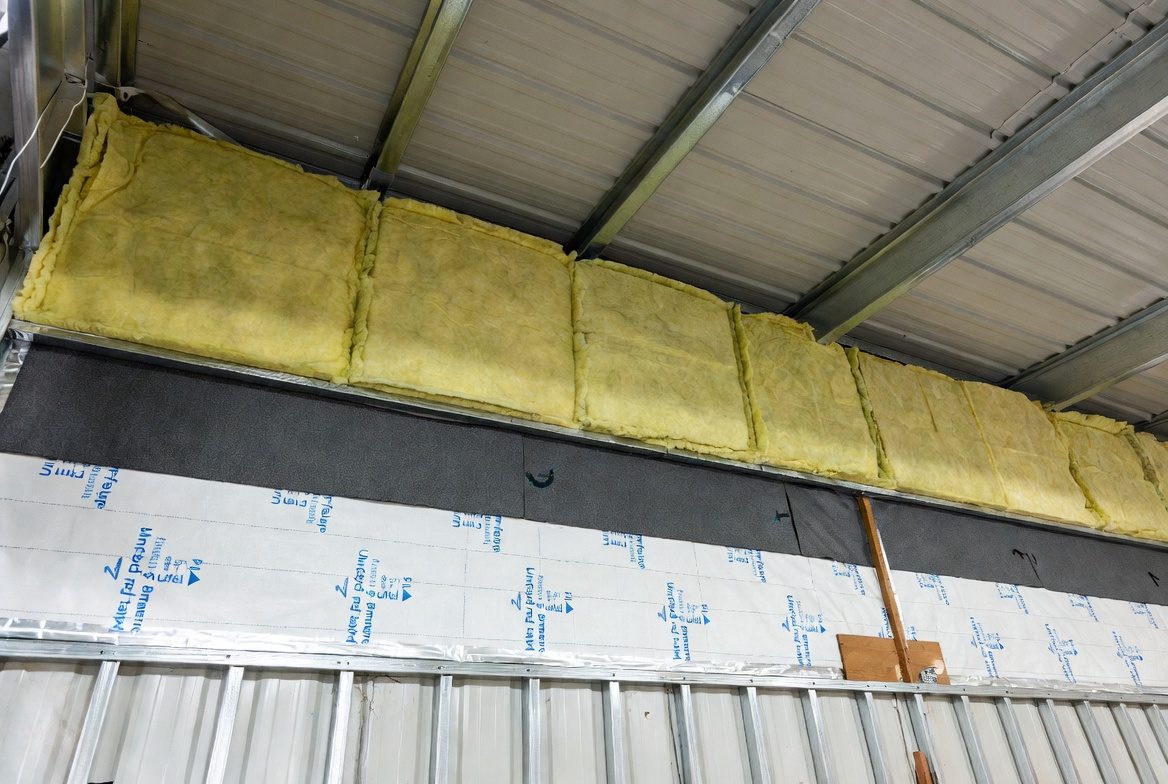 High-R insulation layers at roof and wall intersection