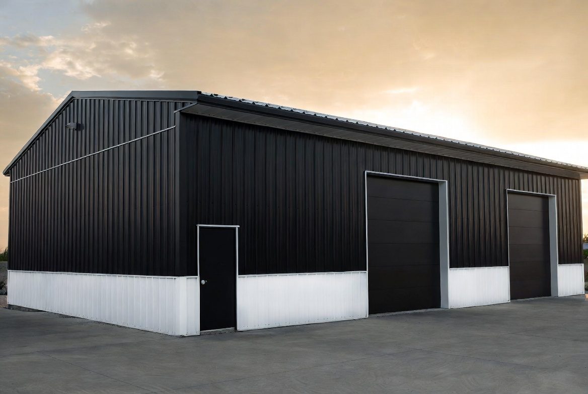 Black / white two-tone modern PEB